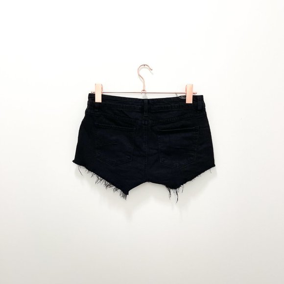 BLACK TALULA DENIM SHORTS SIZE 27 - Picture 5 of 5